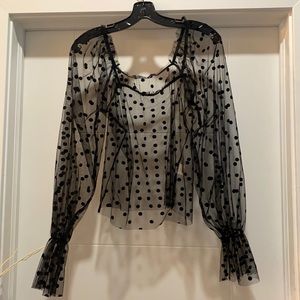 Shein black sheer top. Never been worn